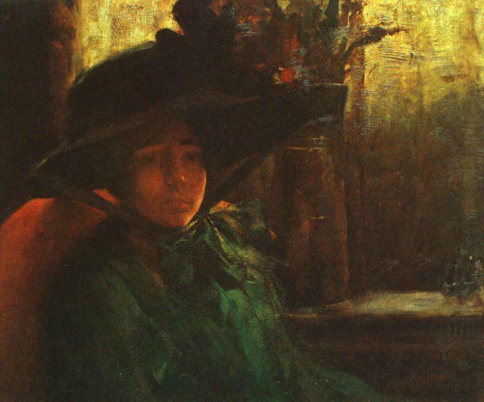 Artur Timoteo da Costa Lady in Green china oil painting image